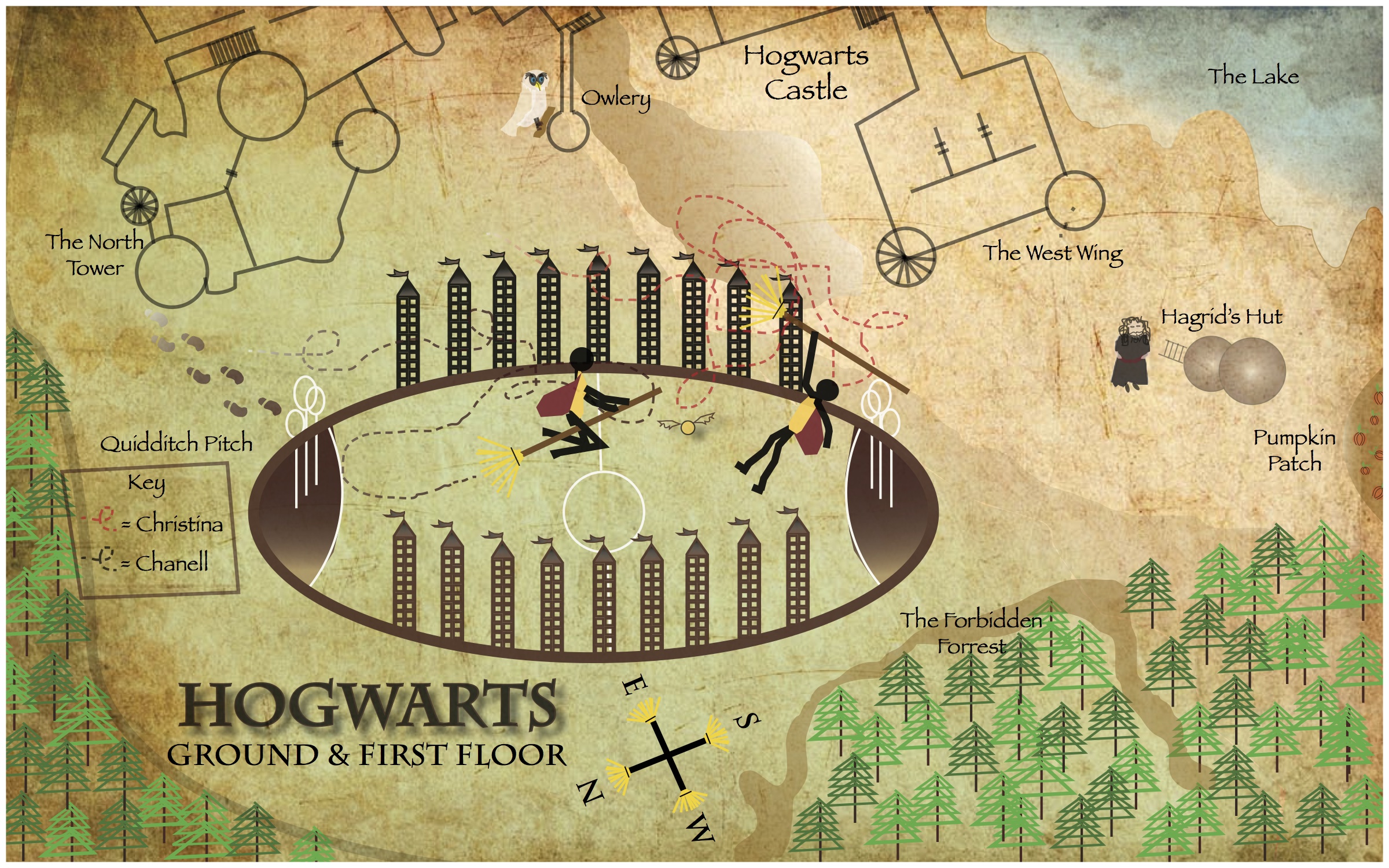 minecraft harry potter hogwarts map ground